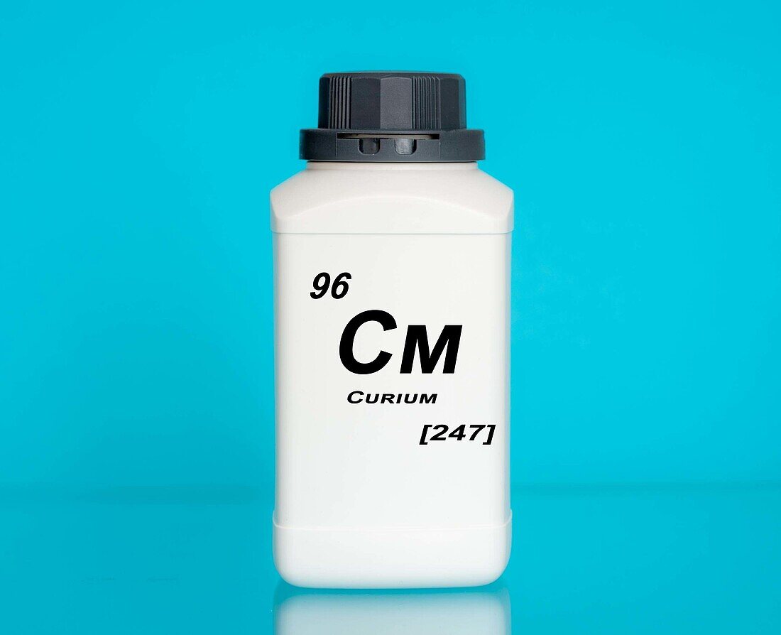 Container of the chemical element curium