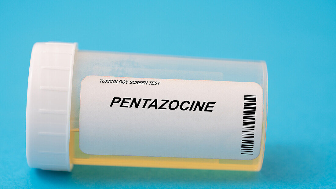 Urine test for pentazocine