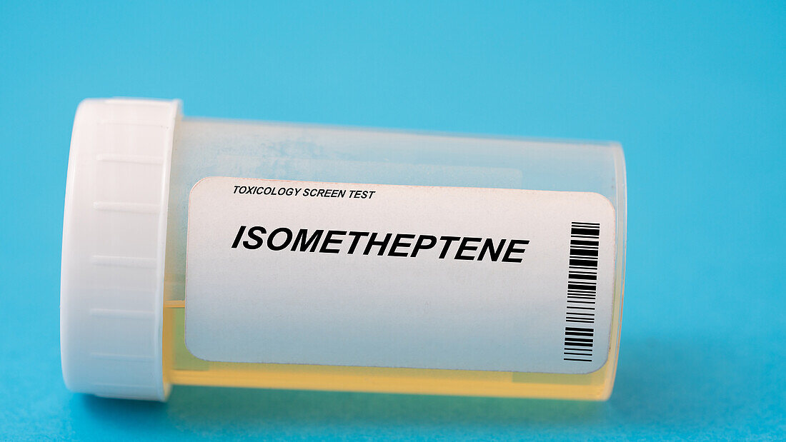 Urine test for isometheptene