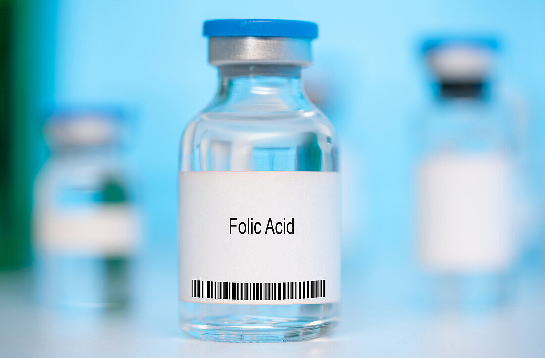 Vial of folic acid