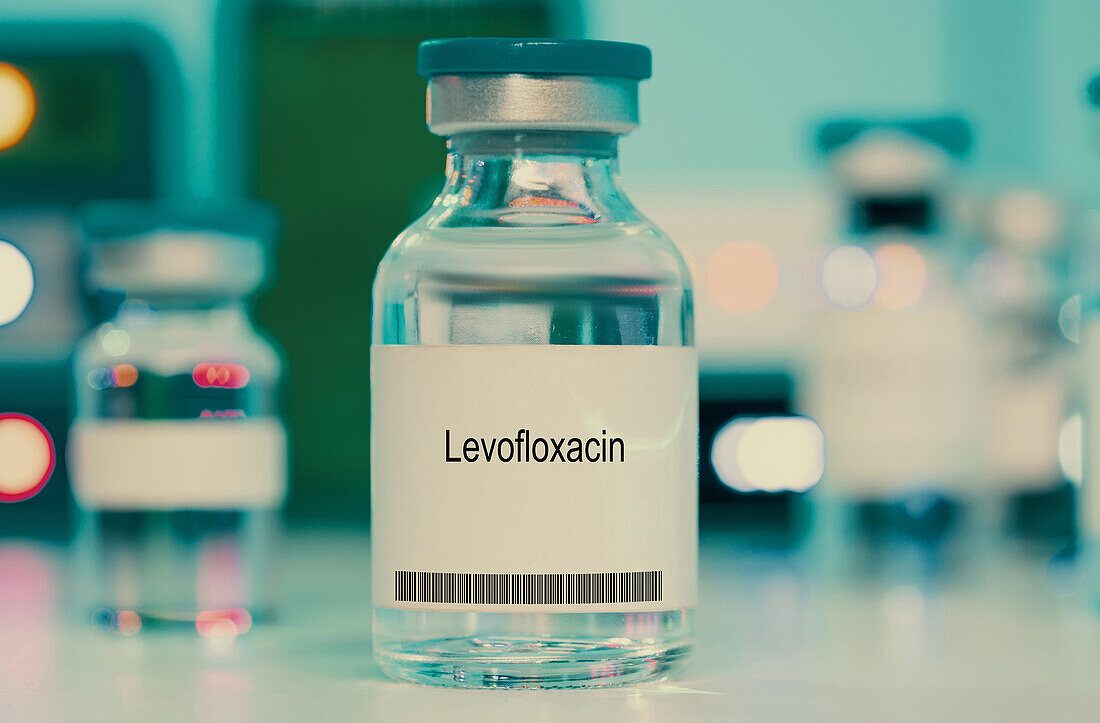 Vial of levofloxacin