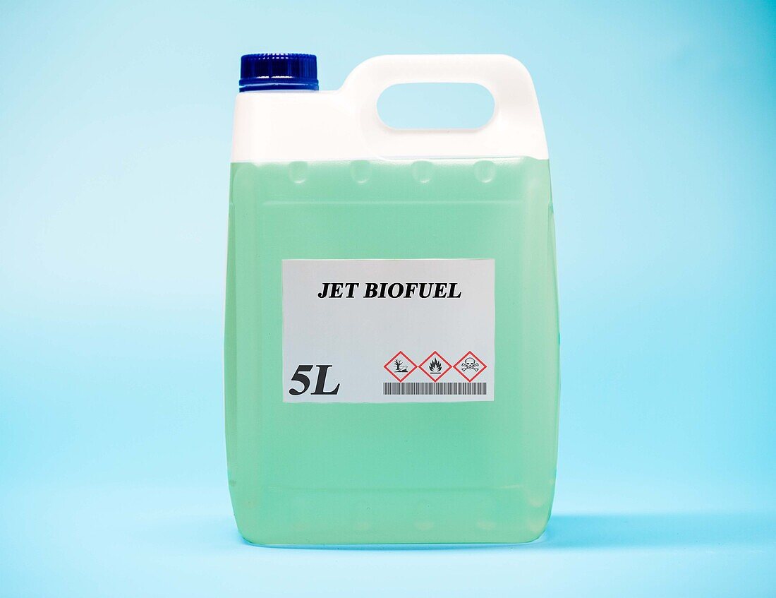 Canister of jet biofuel