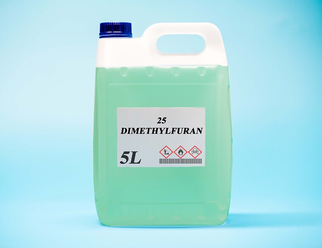 Canister of 25 dimethylfuran biofuel