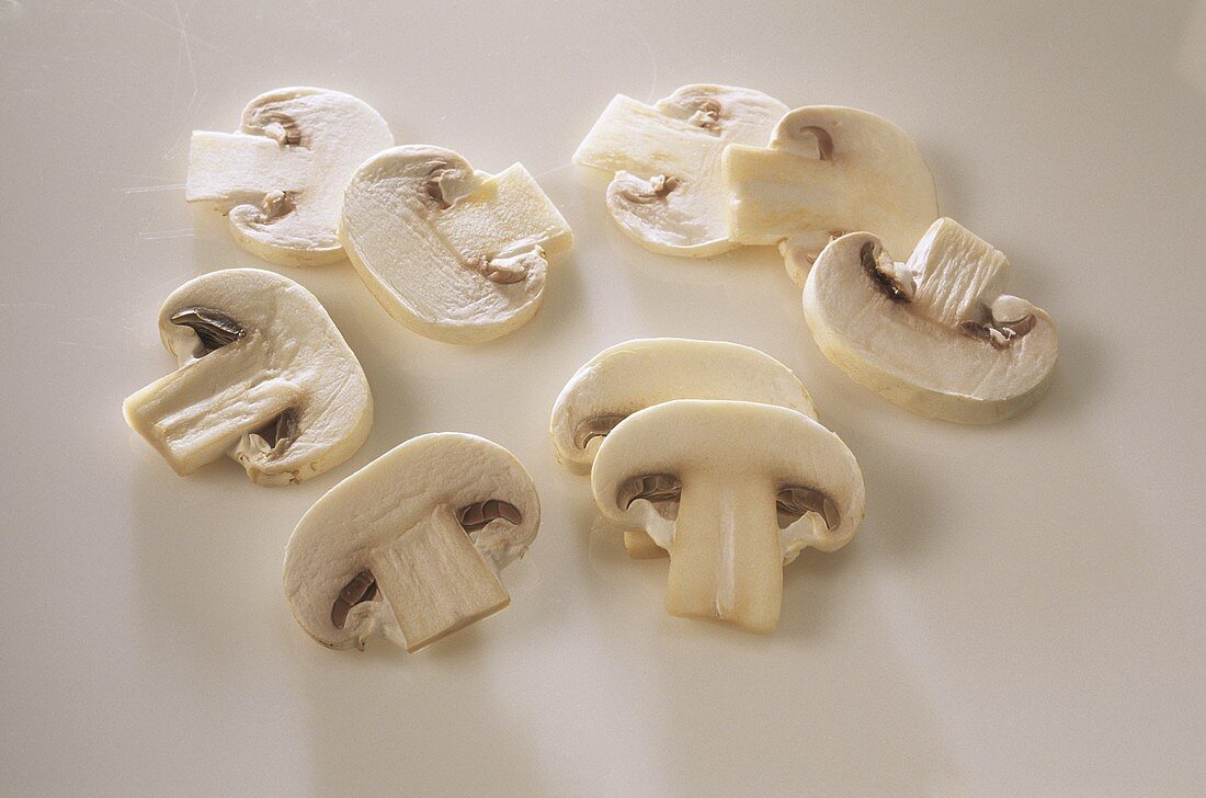 Slices of mushroom