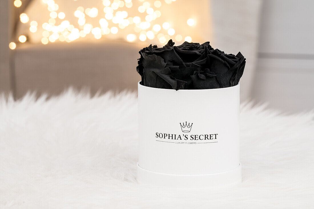 Sophias Secret® - Rose box - Round box white 10 H 10 cm