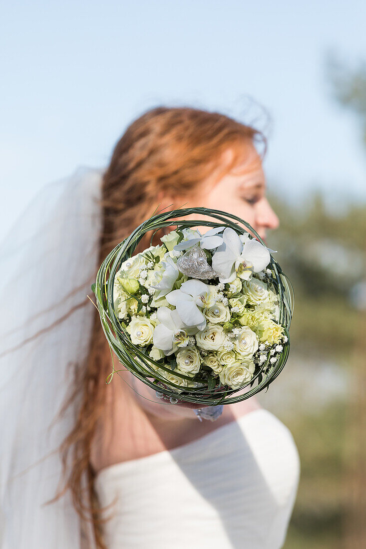 Bride with bouquet