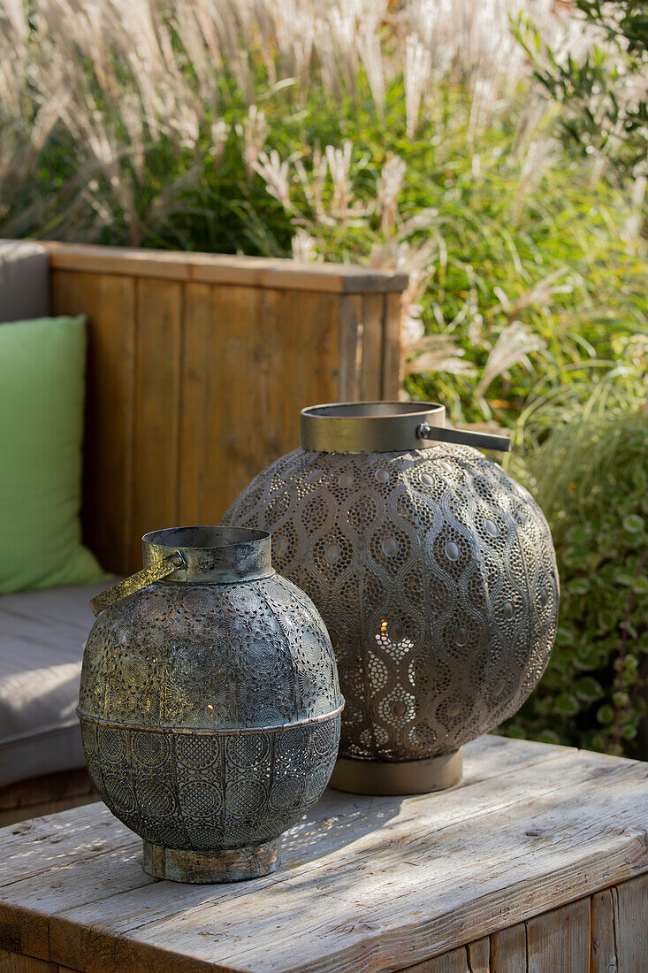 Lanterns in the garden