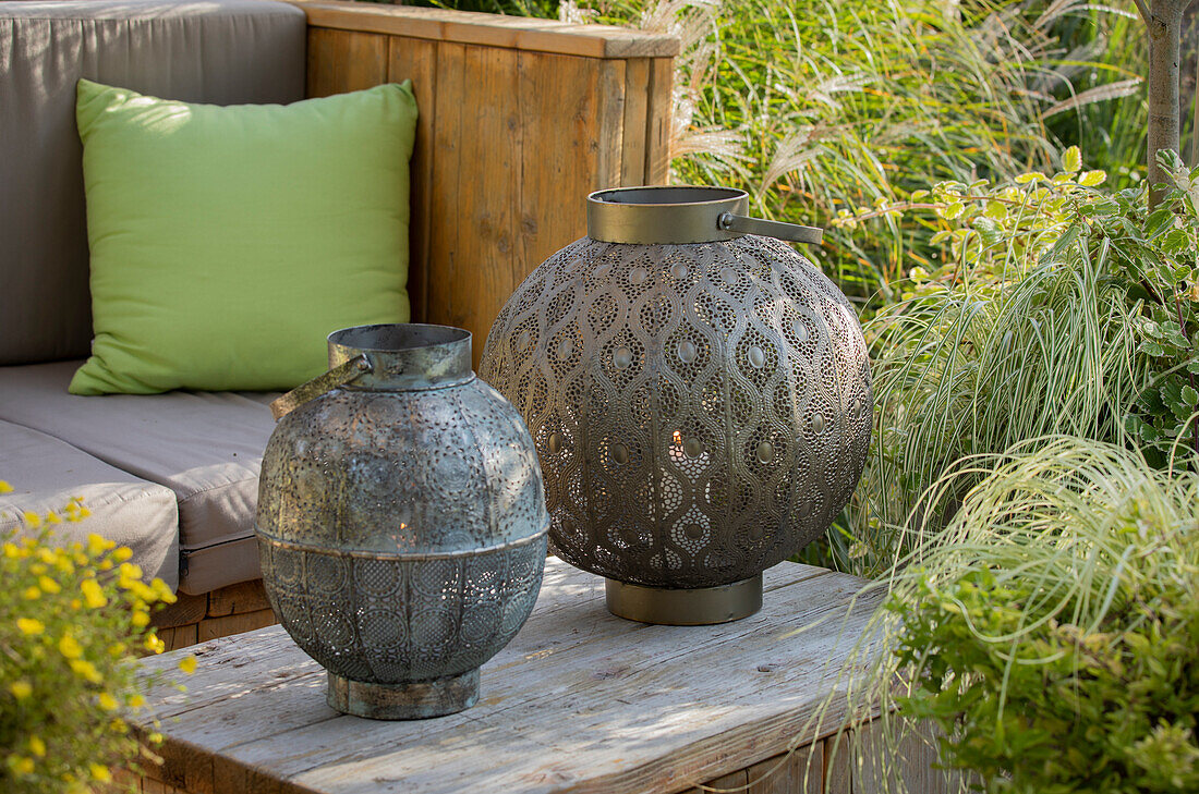 Lanterns in the garden