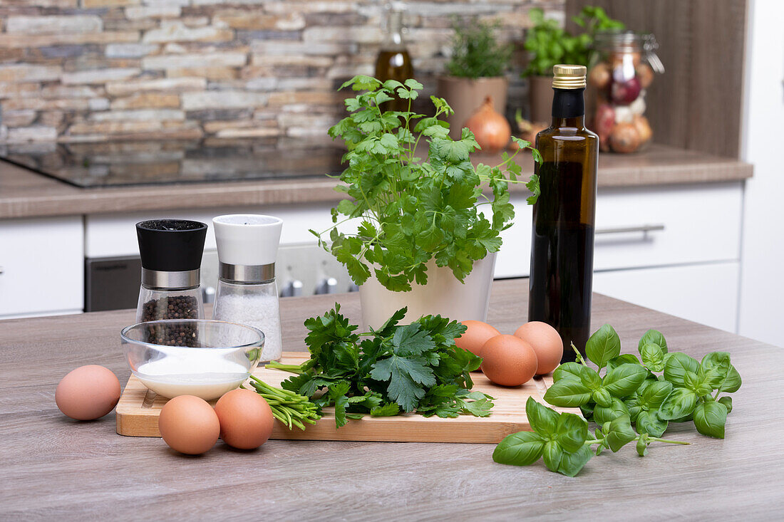 Herb frittata with parsley - Ingredients