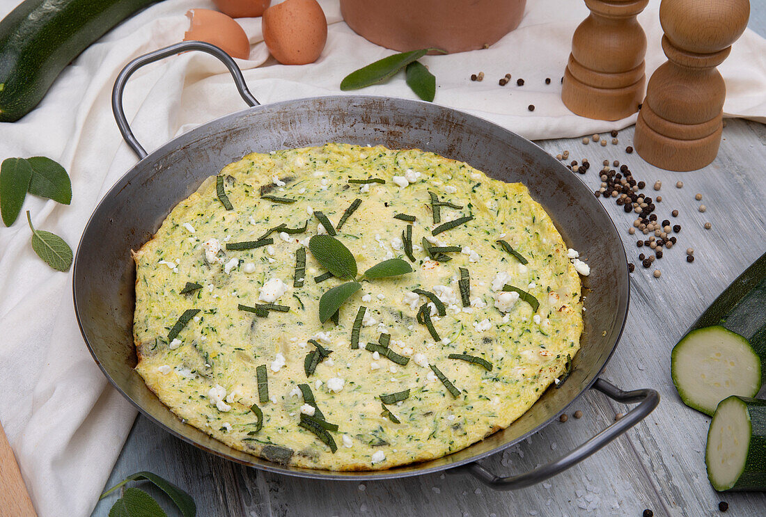 Salbei-Zucchini-Frittata