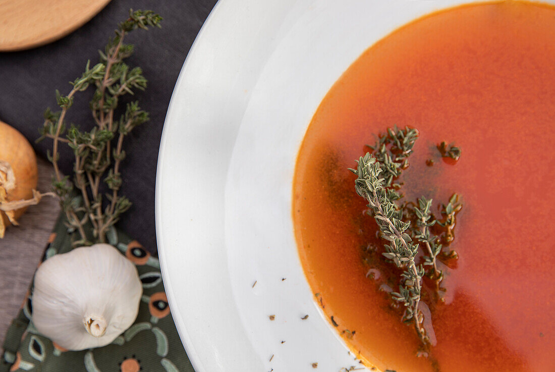 Würzige Tomatensuppe