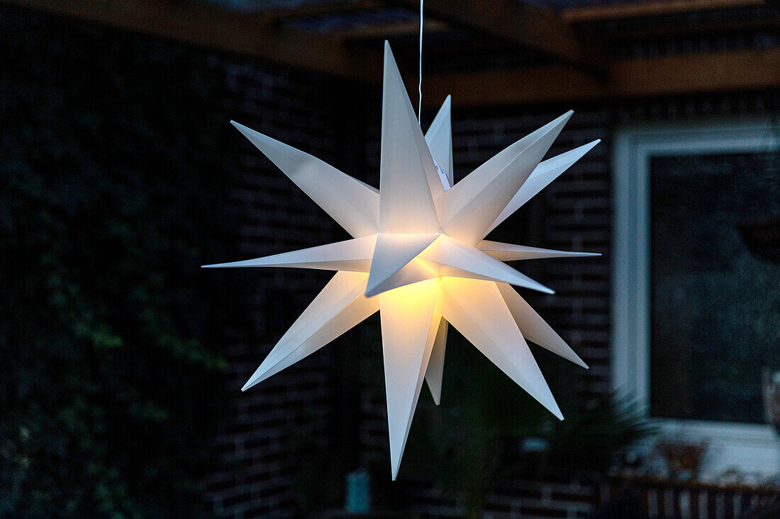 Lights in the garden - star