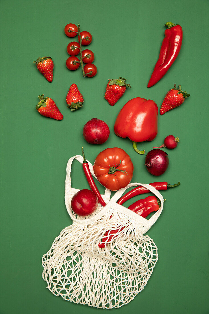 Red fruit and vegetables