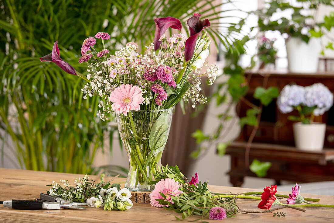 Bouquet of cut flowers