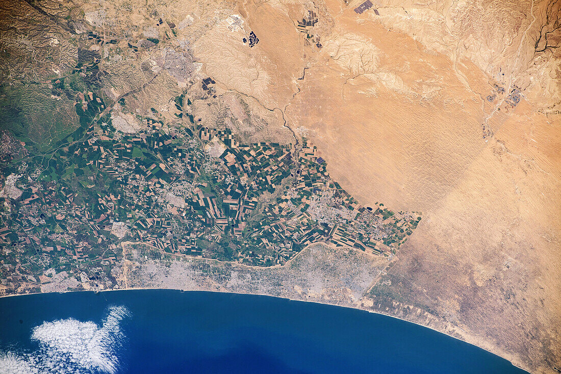 Gaza Strip, 2020, ISS image