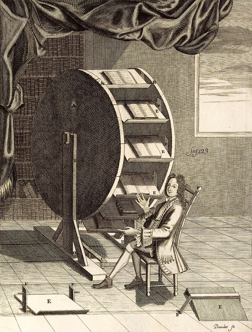 Nicolas Grollier de Serviere, bookwheel, illustration