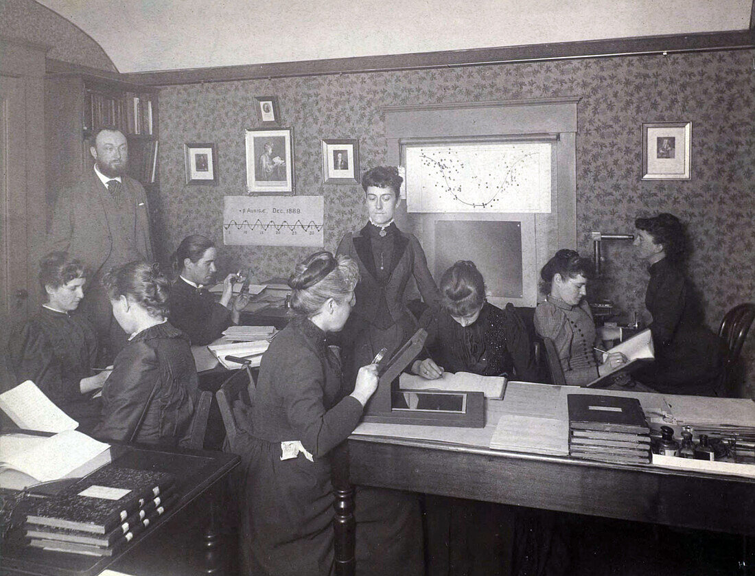 Edward Pickering with Harvard computers, 1891