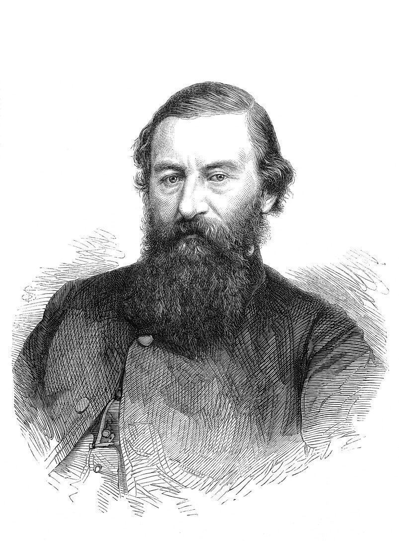 Samuel Baker, English explorer and author, illustration