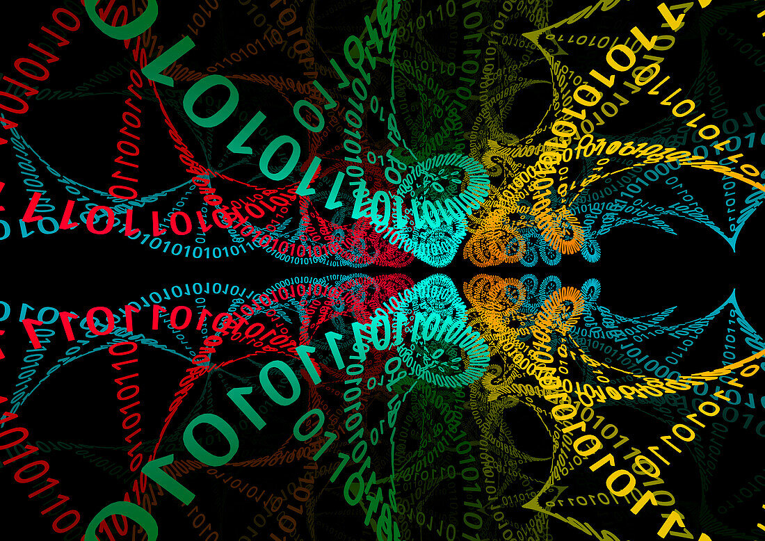 Digital DNA, conceptual illustration
