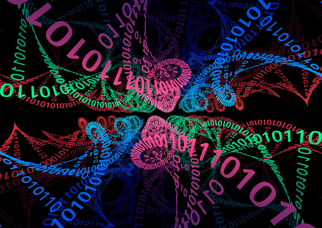 Digital DNA, conceptual illustration