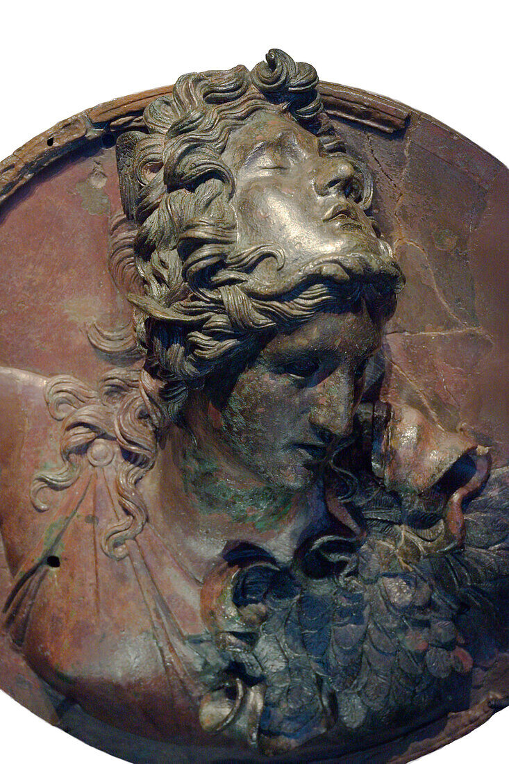 Bronze Medallion of Athena