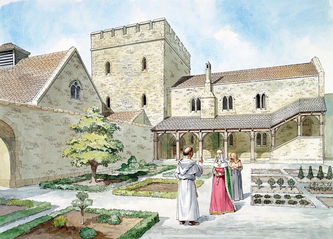 Helmsley Castle, North Yorkshire, illustration