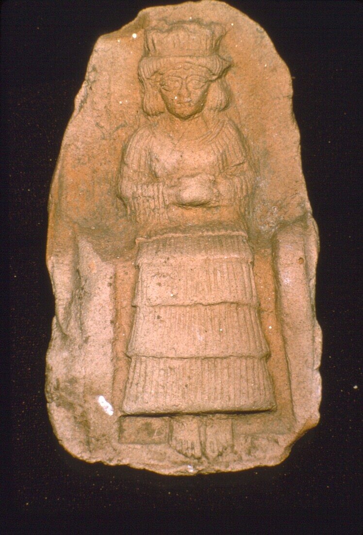 Babylonian terracotta plague of Goddess Astarte