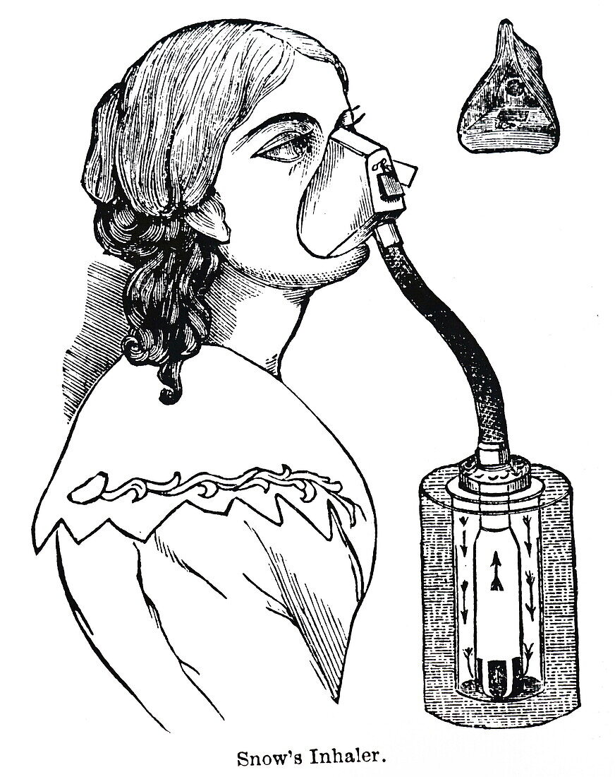 Snow's inhaler, illustration