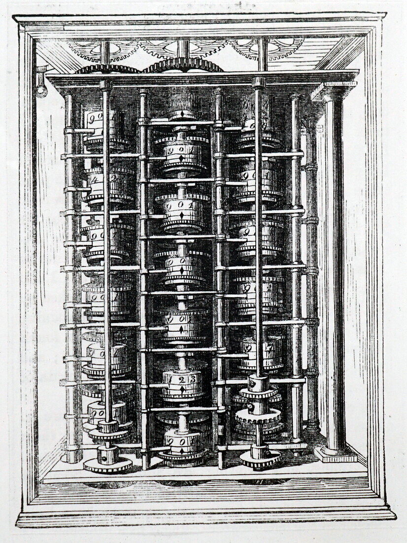 Babbage's Difference Engine, illustration