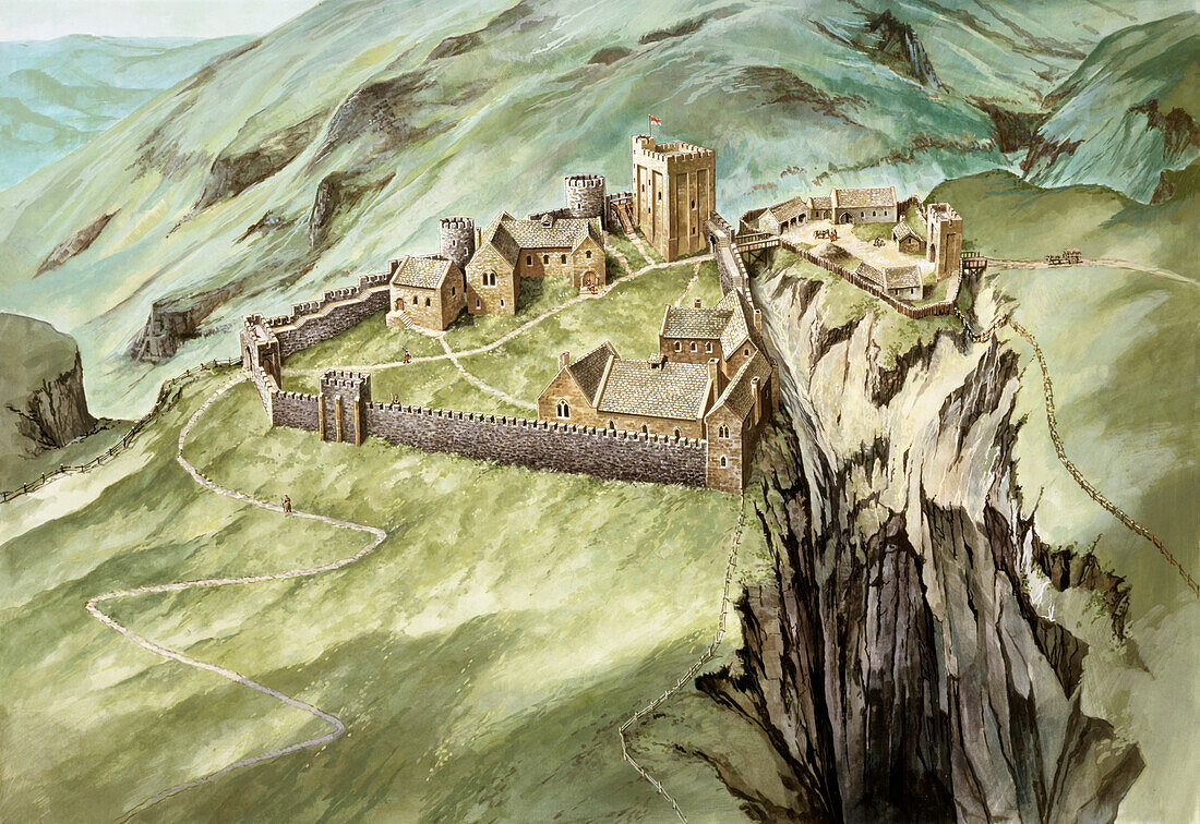 Peveril Castle, illustration