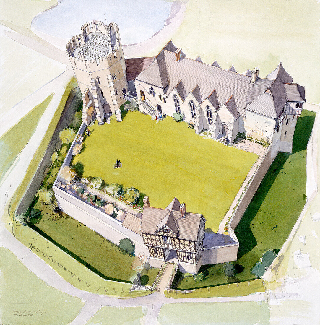 Stokesay Castle, illustration