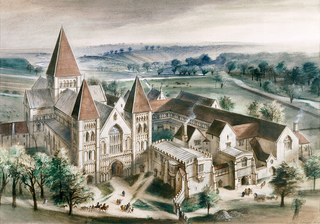 Castle Acre Priory, illustration
