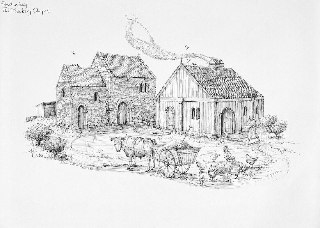 Beckery Chapel, Glastonbury, illustration