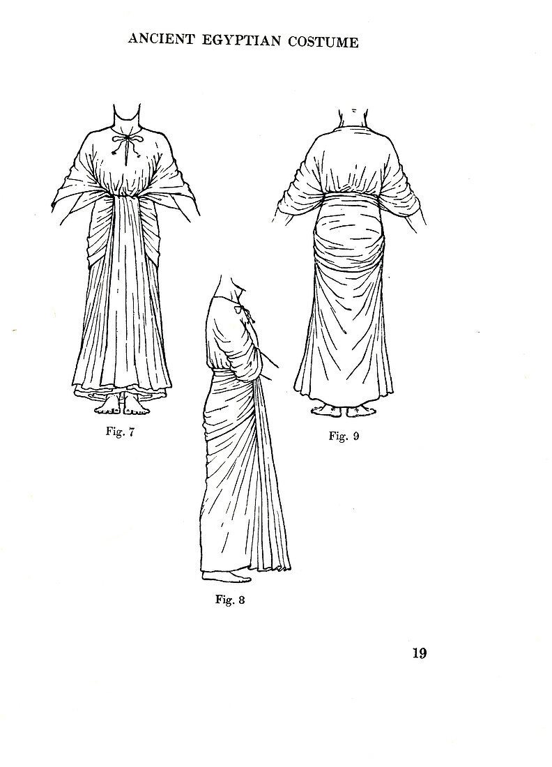 Ancient Egyptian costume, illustration