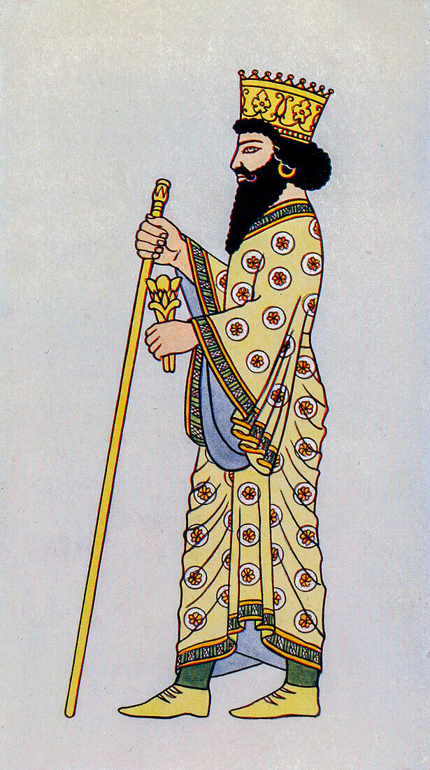Darius King of Persia, illustration