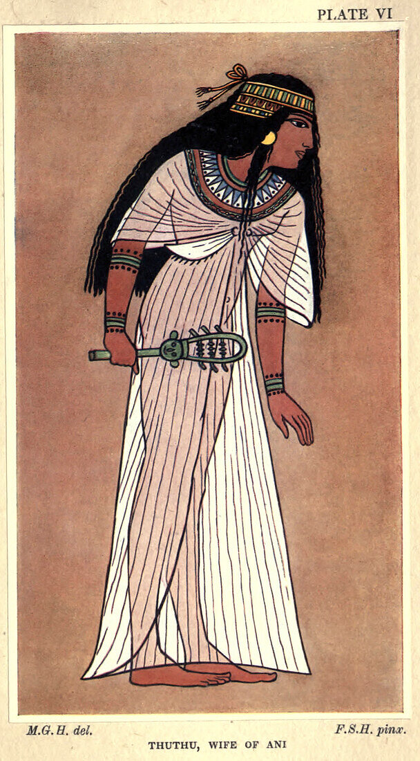 Thuthu, wife of Ani the scribe, illustration