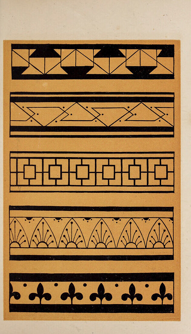 Classical pottery ornaments, illustration
