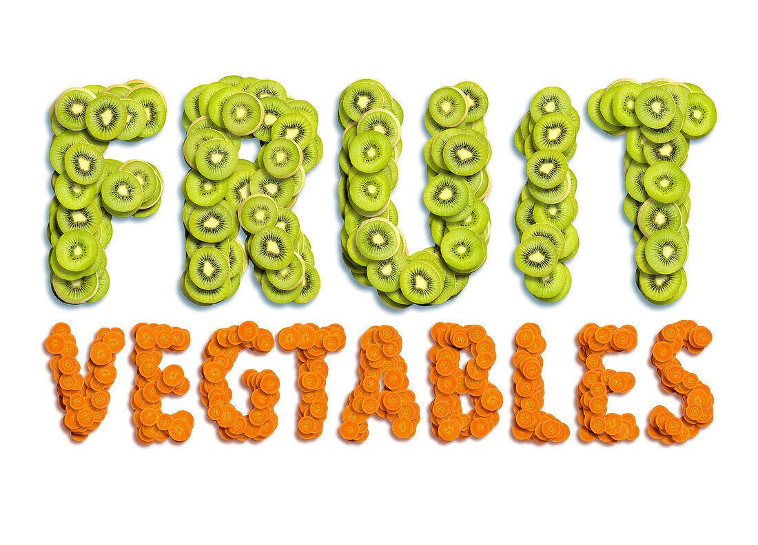 Fruit and vegetables, illustration