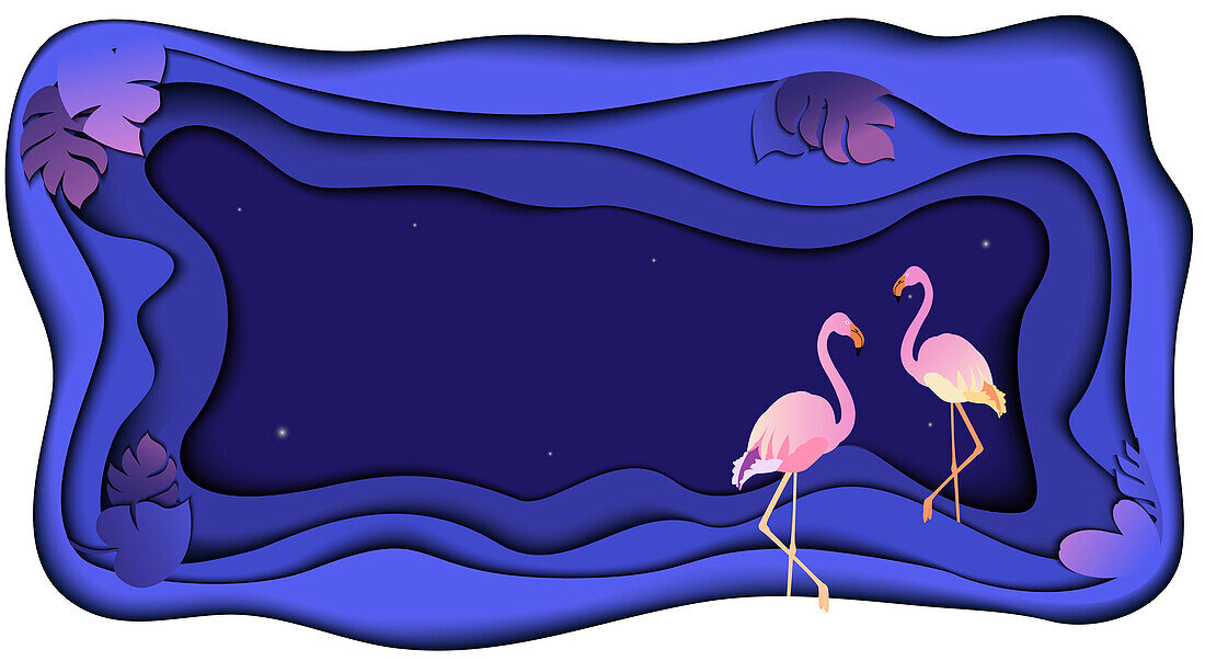 Flamingo, conceptual illustration