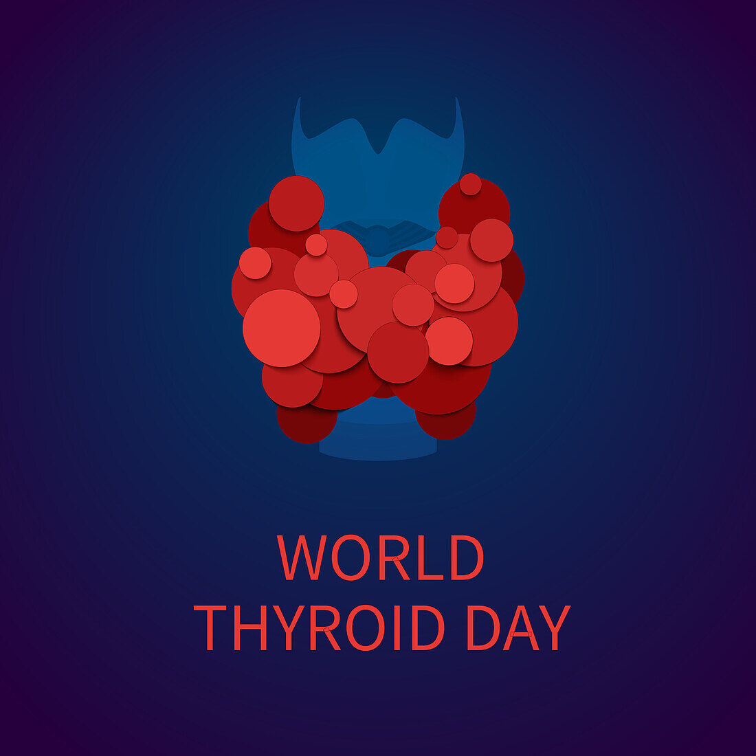 Thyroid gland, conceptual illustration