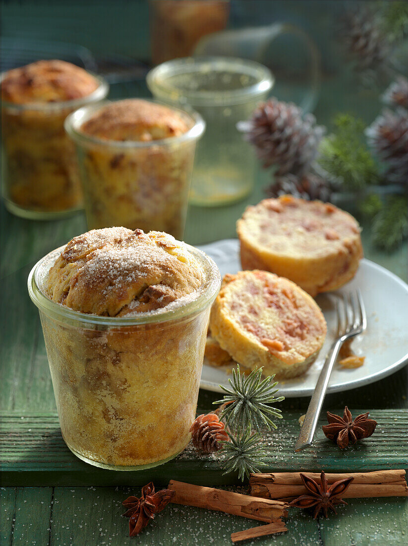 Glühweinstollen, im Glas gebacken