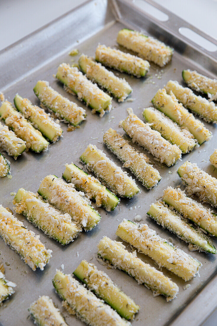 Courgette with panko