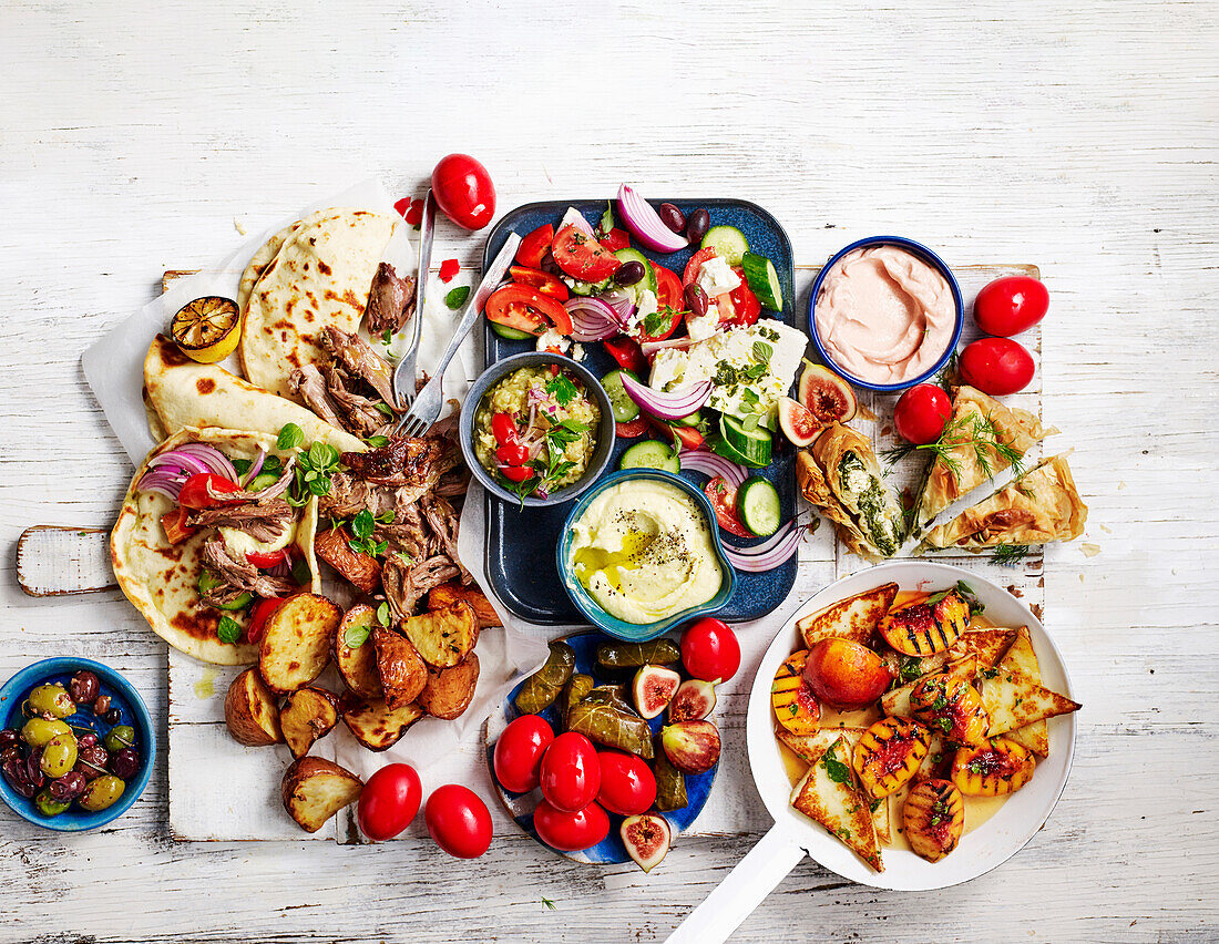 Greek Easter buffet