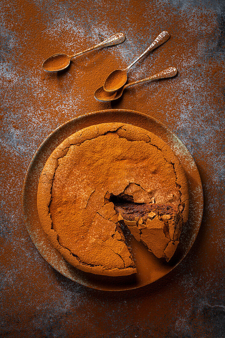 Individual chocolate puddings