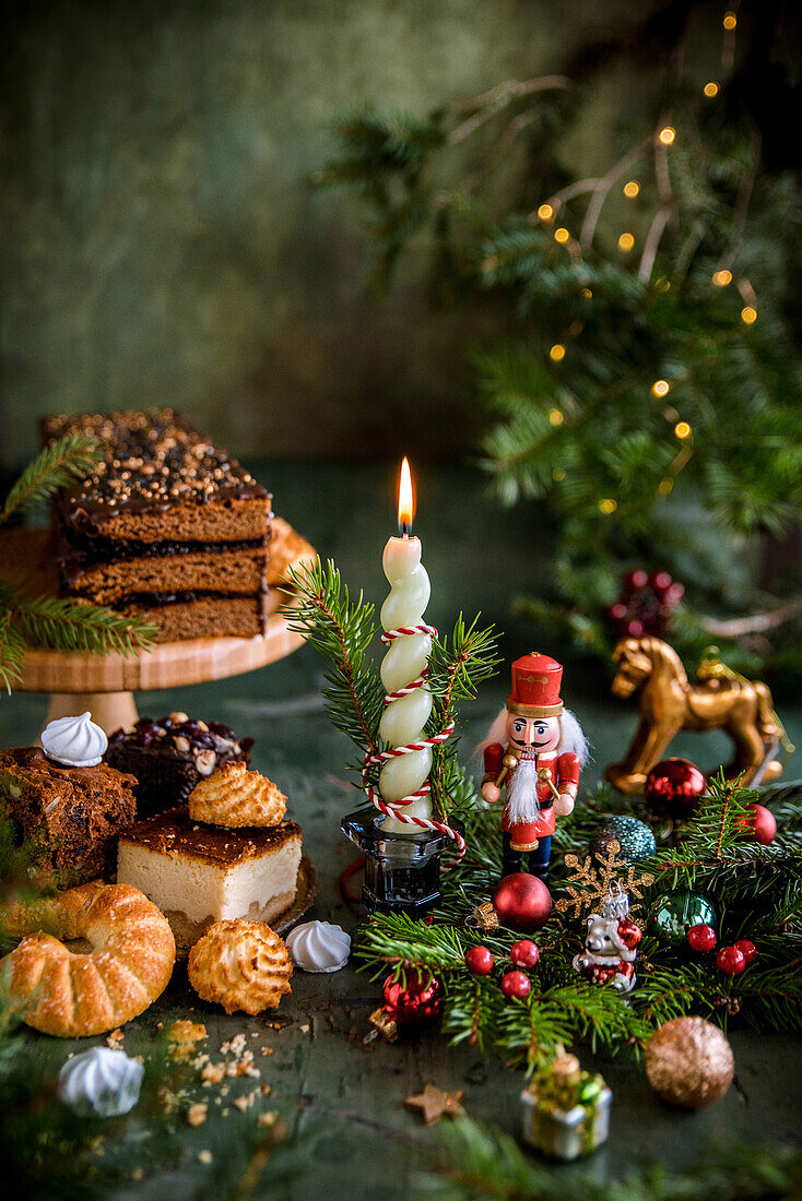 Various Christmas biscuits