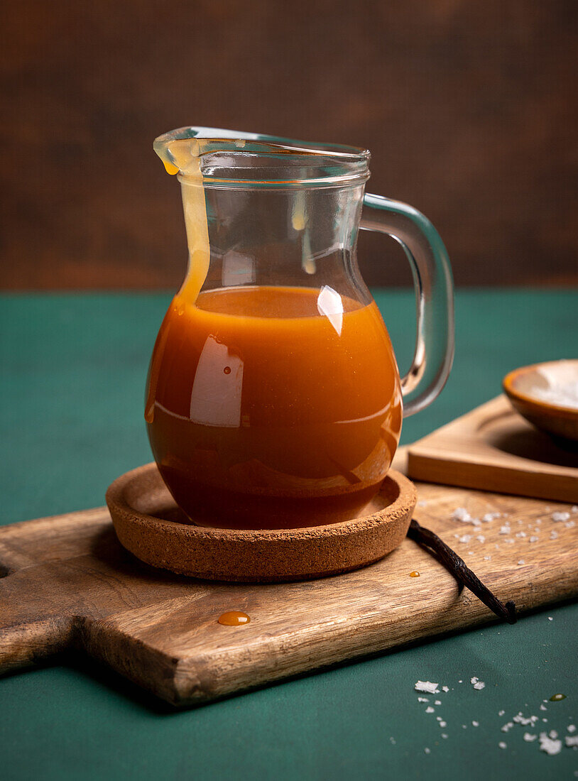 Vegan salted caramel sauce