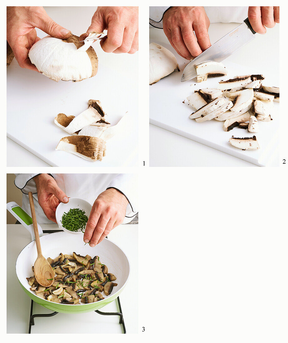 Gebratene Portobello-Pilze