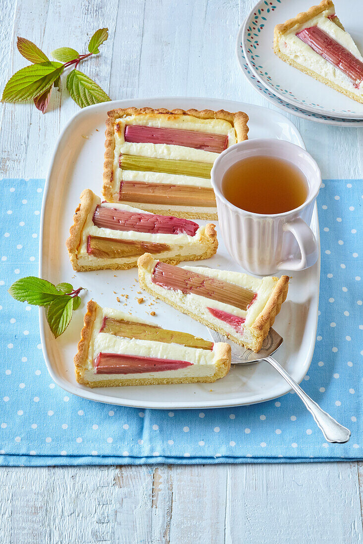 Rhubarb cheesecake