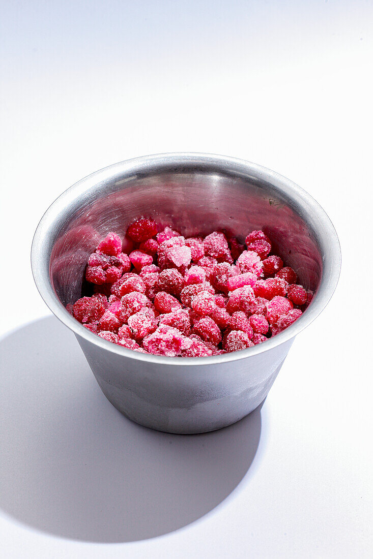 Frozen pomegranate seeds and pomegranate