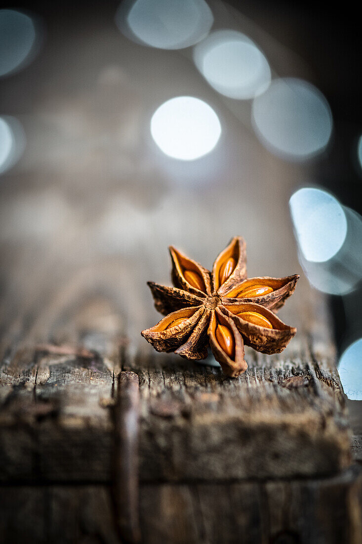 Close-up of star anise